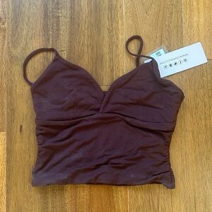 Oh Polly cropped Ruched Camisole